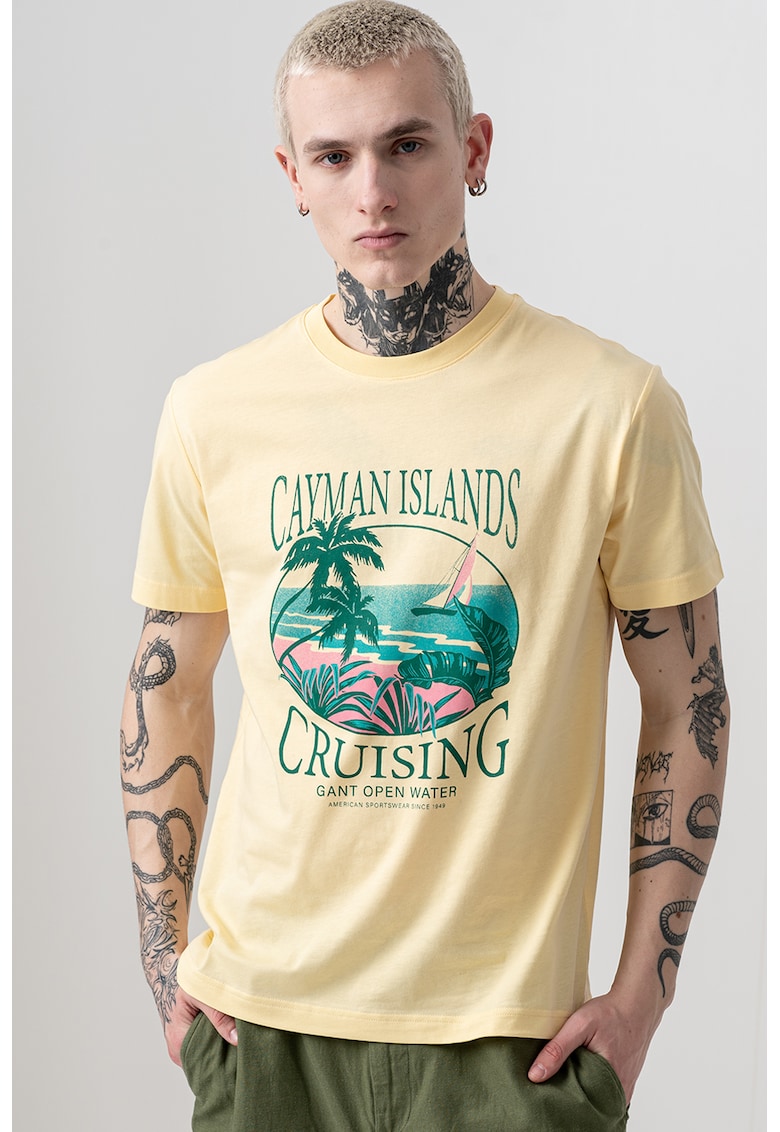 Tricou din bumbac cu imprimeu grafic