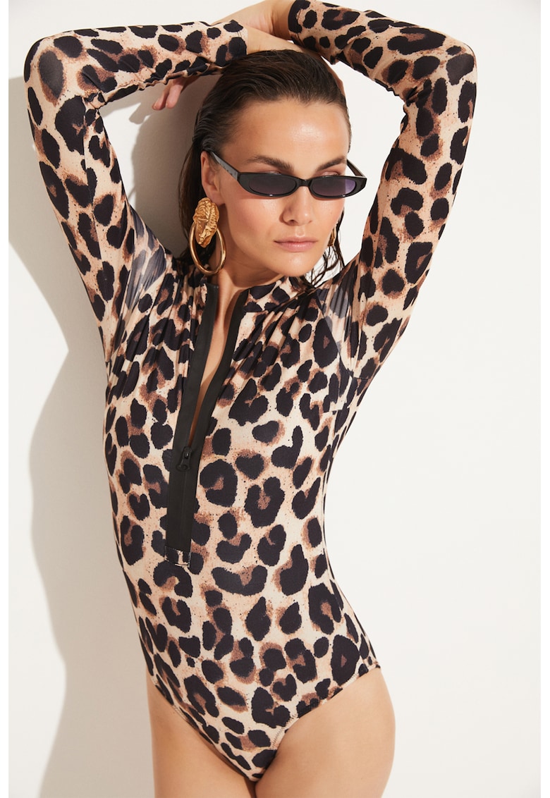 Costum de baie cu animal print