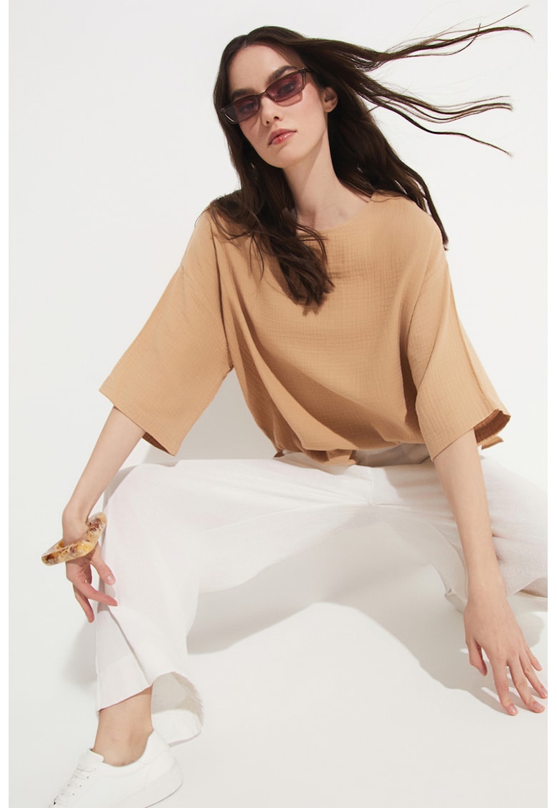 Bluza cu decolteu rotund