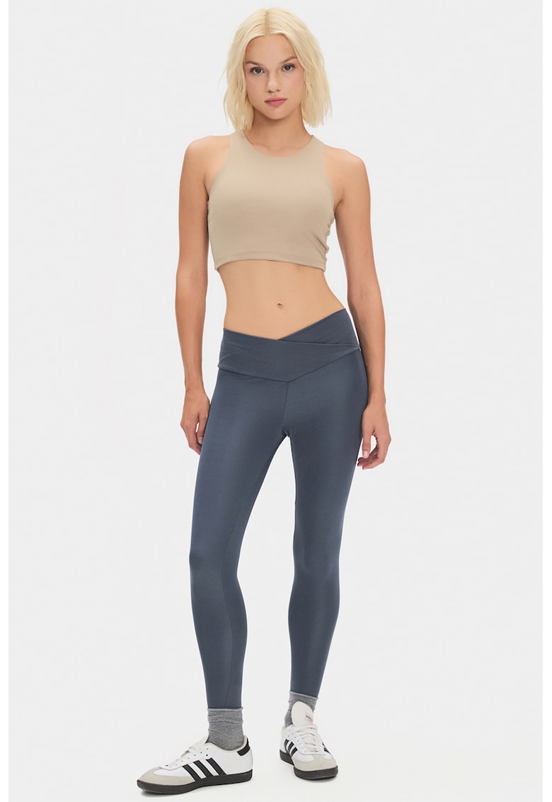 Bustiera cu decolteu la baza gatului - Maro taupe deschis