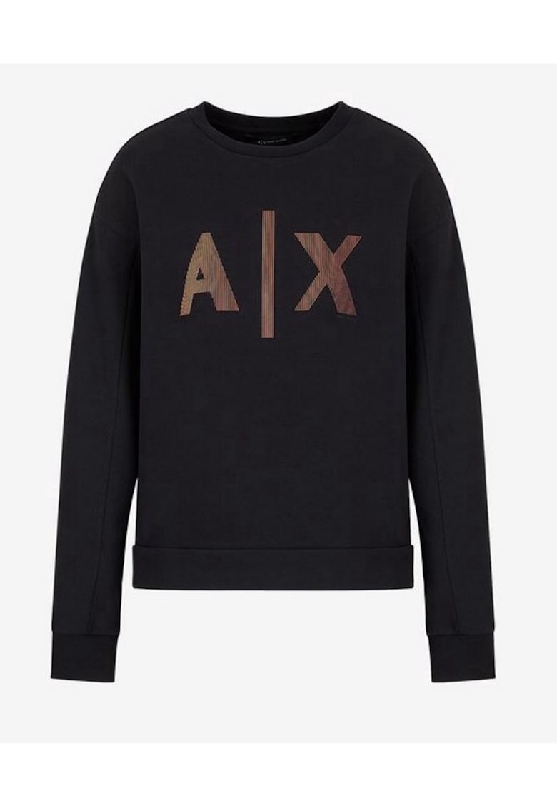 Armani Exchange Hanorac pentru Bumbac/Poliester - Negru - Negru