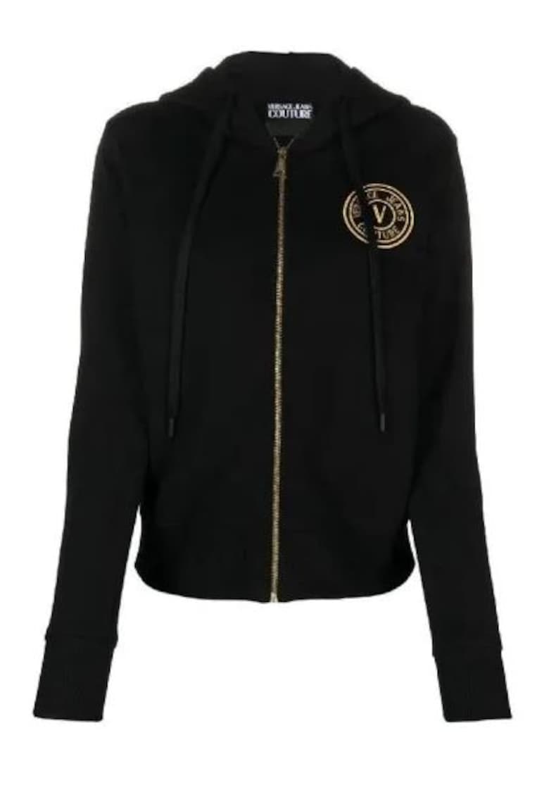 Versace Jeans Hanorac din bumbac cu fermoar -