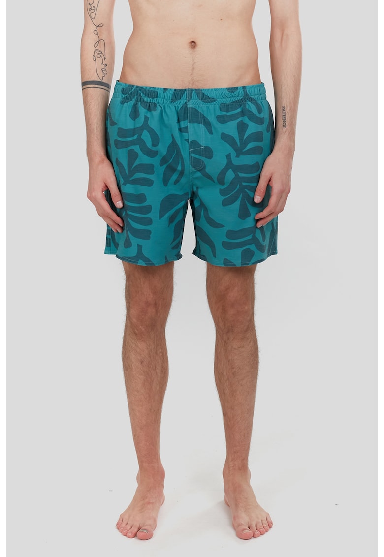 Pantaloni scurti de baie cu 3 buzunare - Albastru petrol