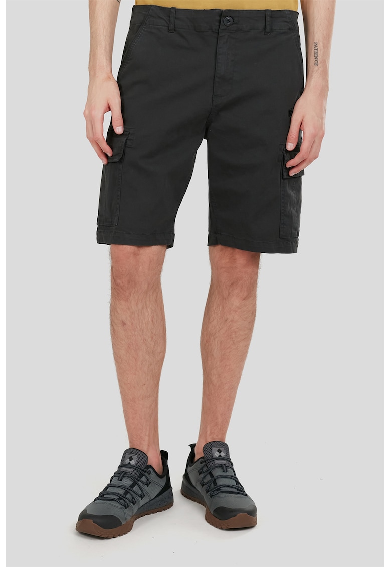 Pantaloni scurti cargo Zack - Negru stins/Gri antracit