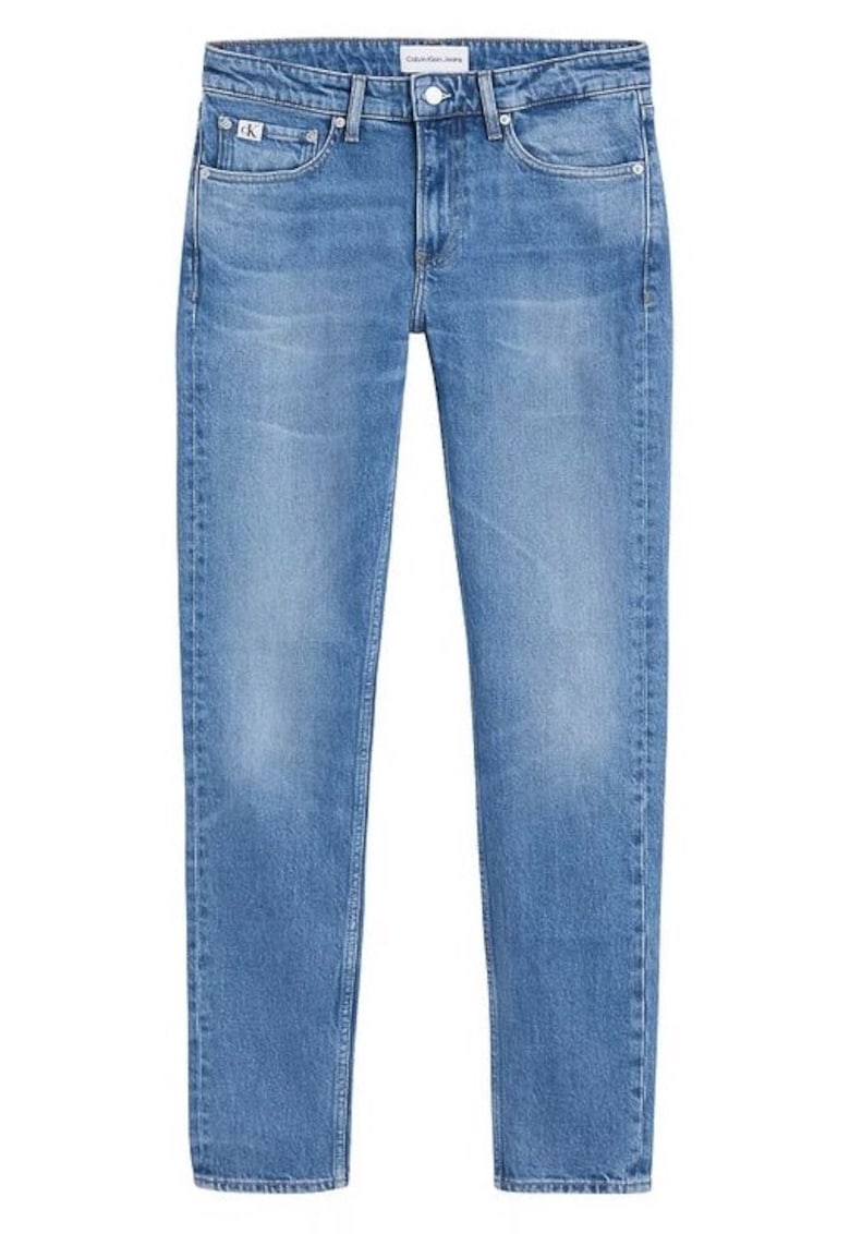 Blugi cu aspect decolorat Slim Taper