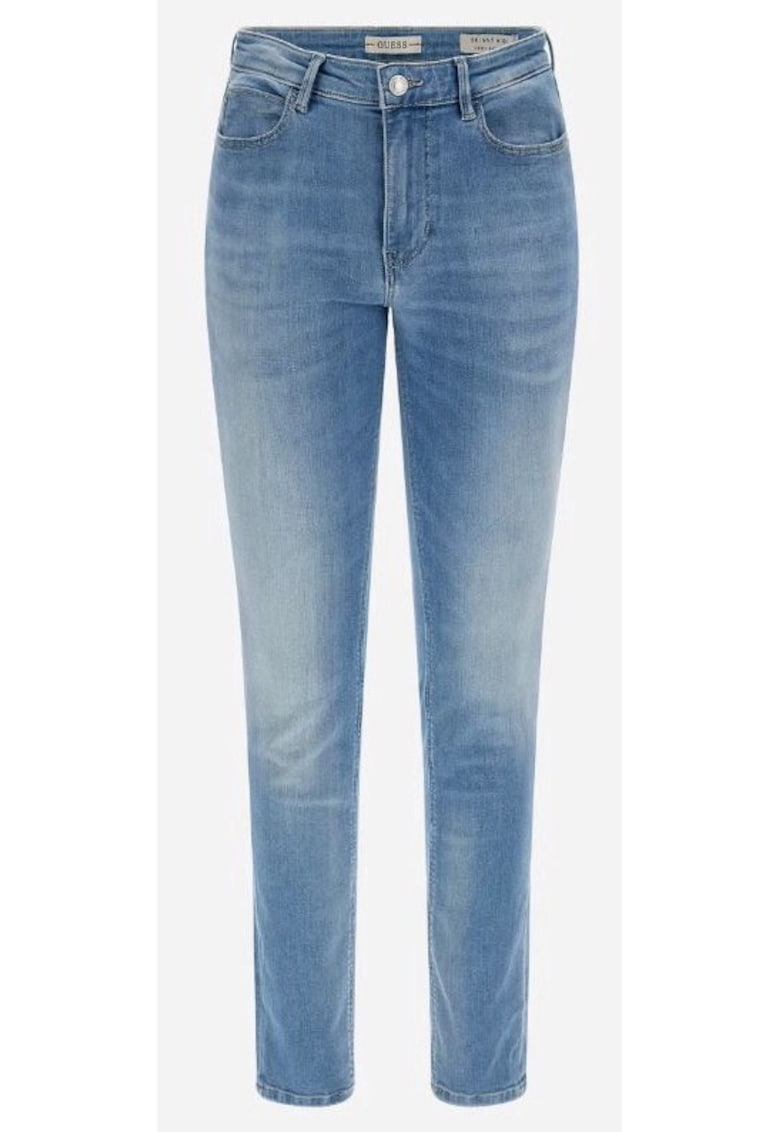 Guess Blugi dama model W2YA46D4Q01 - skinny - albastru - bumbac