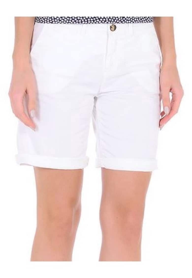 Tommy Hilfiger Blugi scurti cu talie medie si buzunare -