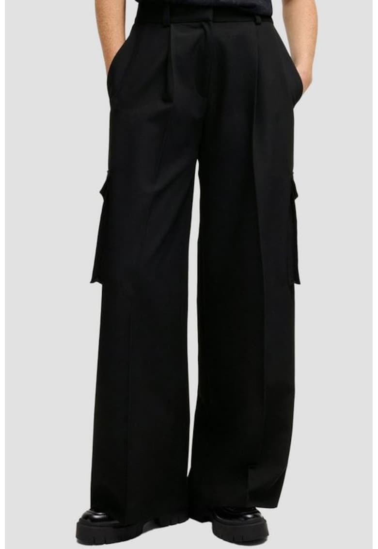 Hugo Pantaloni Cargo Cu Buzunare Multiple