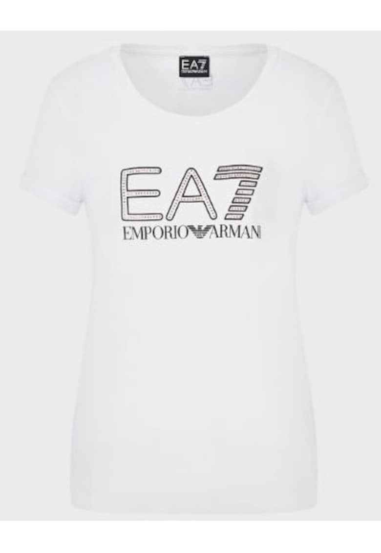 Tricou din amestec de bumbac logo - Alb