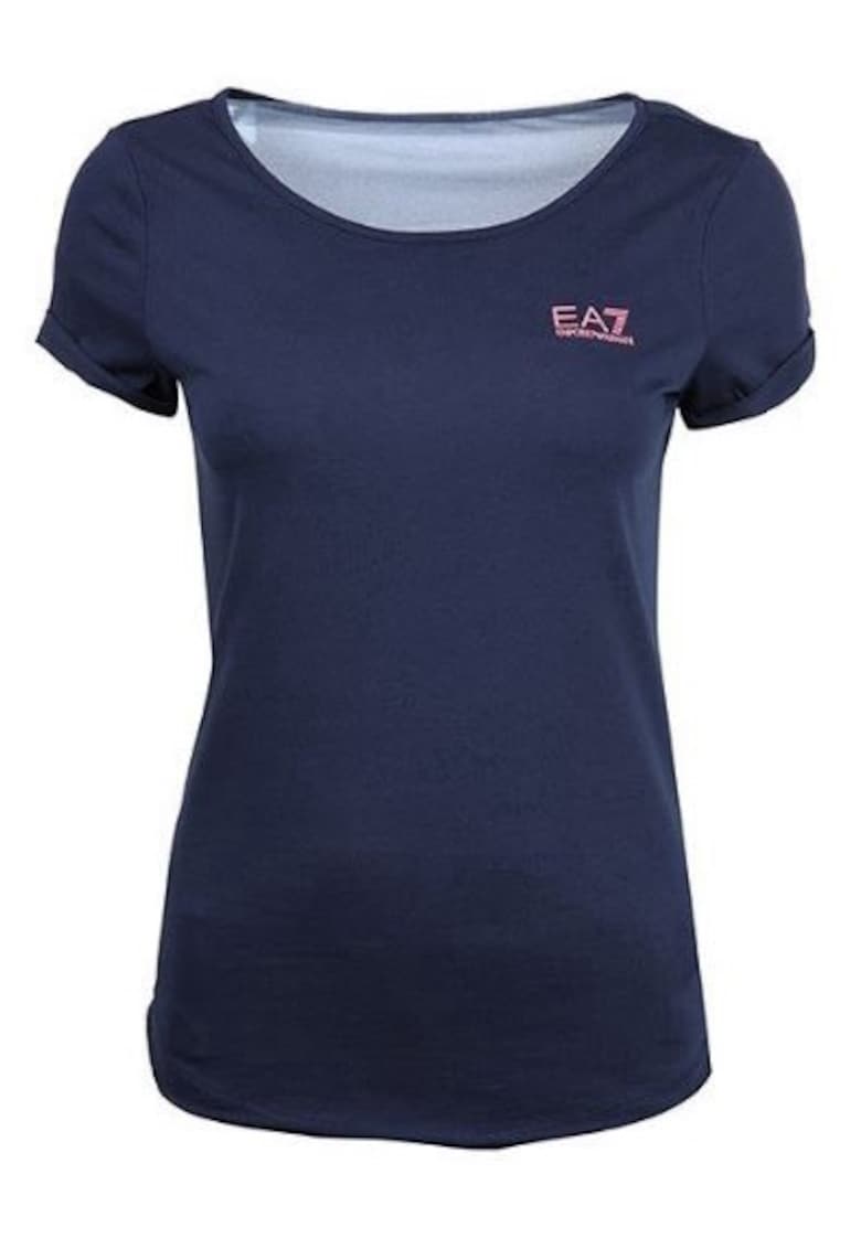Tricou cu croiala slim si detaliu logo -