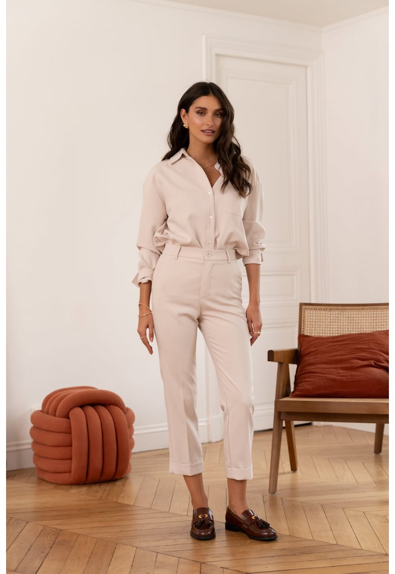 Pantaloni bej tip Cigarette -  C2031BG 16691 Pantaloni bej tip Cigarette -  C2031BG 16691