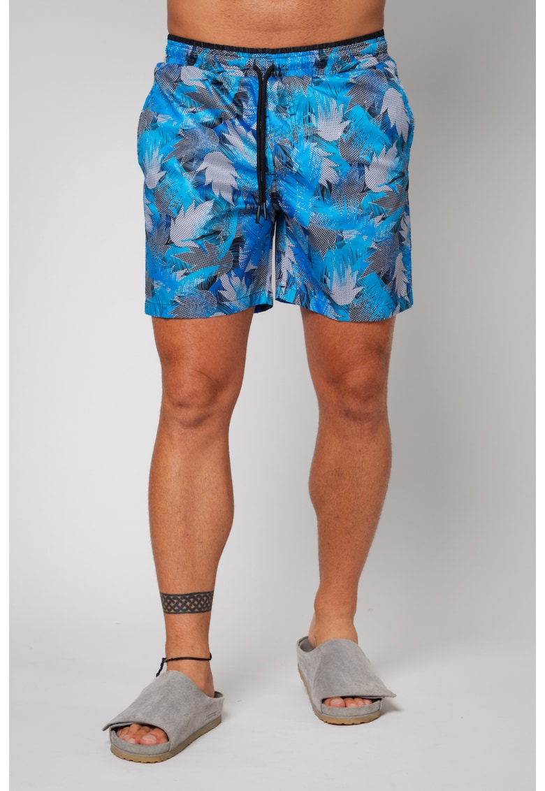 Pantaloni scurt de baie Leves Black/Blue 12766