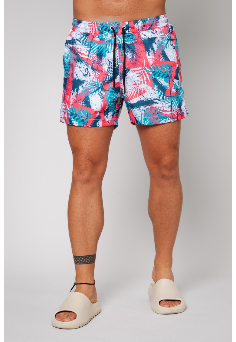 Pantaloni scurt de baie Leves Fuchsia/Blue 12827