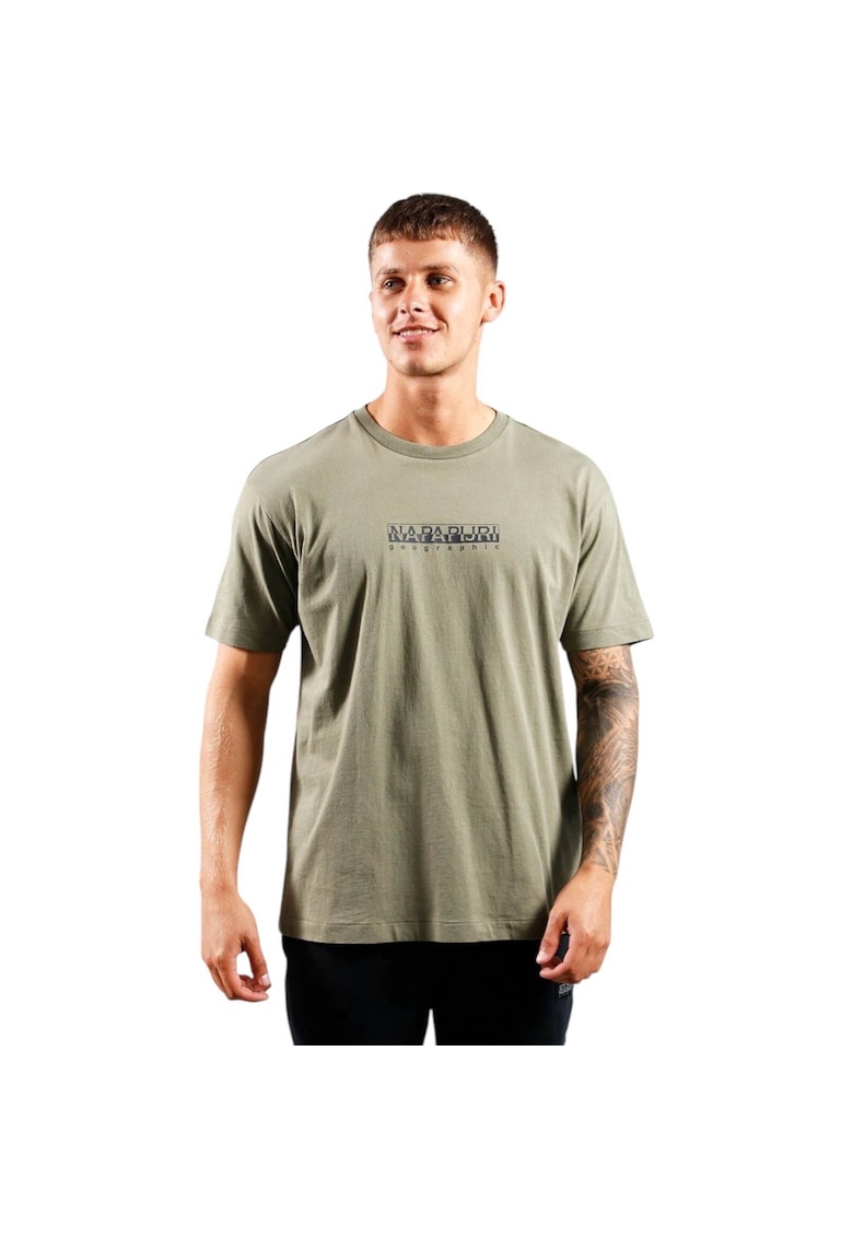 Tricou Box Logo SS 41316 - Verde inchis