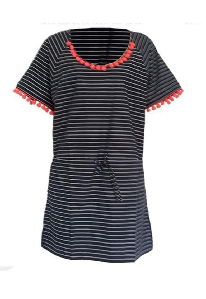 EA7 Emporio Armani - Tricou cu model in dungi 3YTA02 TN22Z 25RS