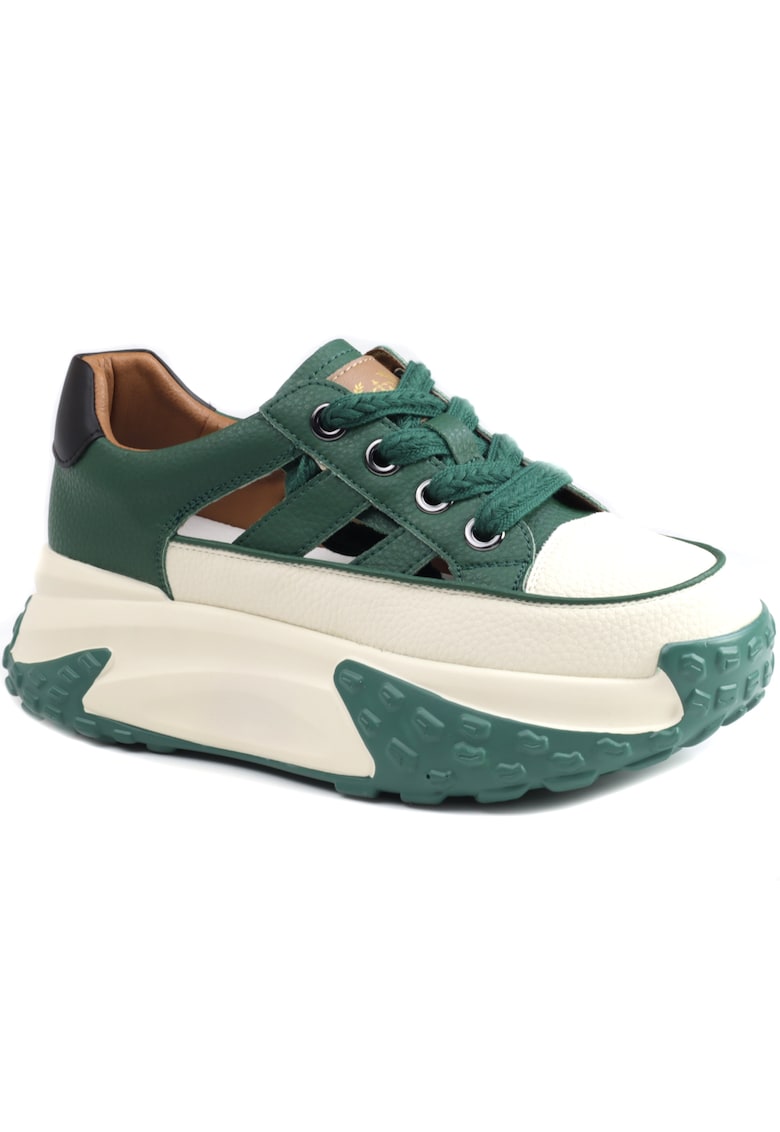 Pantofi dama decupati 9071 1 - Verde