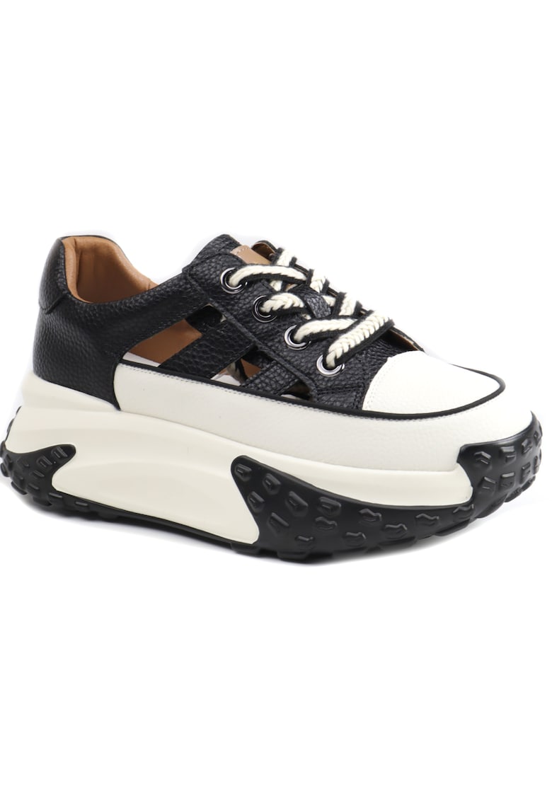 Pantofi dama decupati 9071 1 - Negru