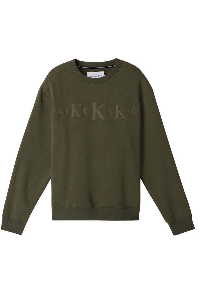 Calvin Klein Jeans Bluzon din bumbac cu logo -