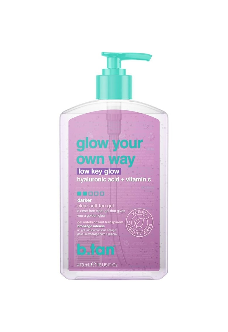 Glow your own way low key glow Gel Autobronzant 473 ml