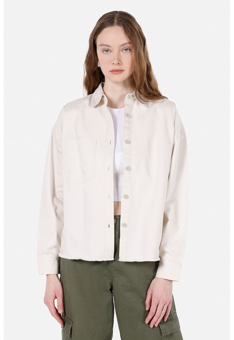 Camasa din amestec de bumbac cu nasturi
