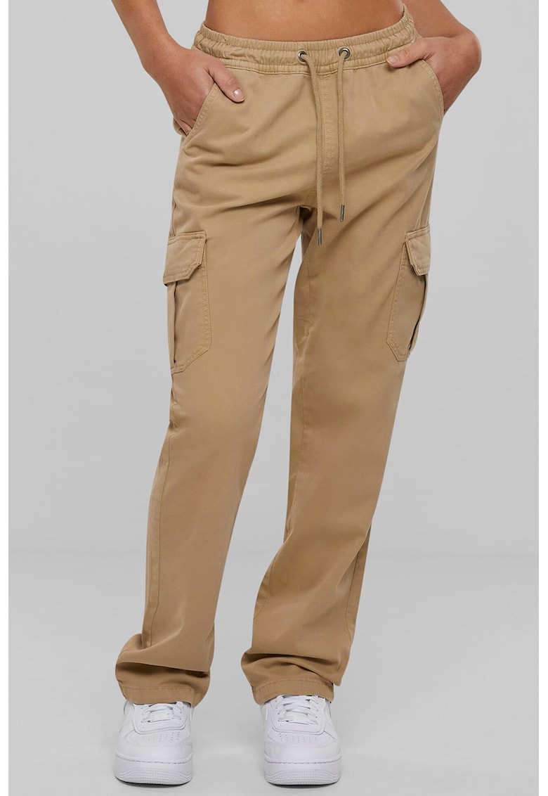 Pantaloni de trening cargo cu snur de ajustare