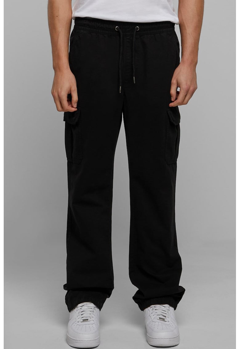 Pantaloni baggy cu snur de ajustare - Negru