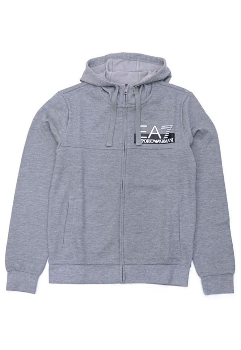 EA7 Hanorac barbati - Emporio Armani Bumbac/Poliester - Gri - Gri
