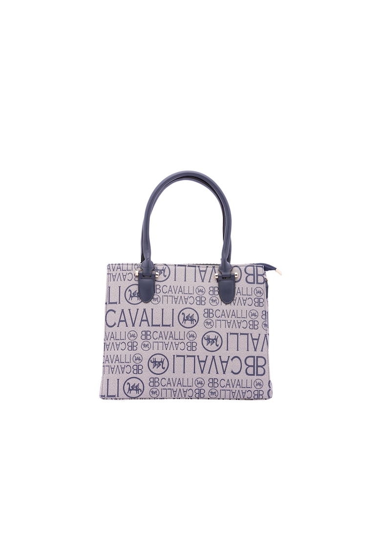 Geanta de piele ecologica cu monograma si maner