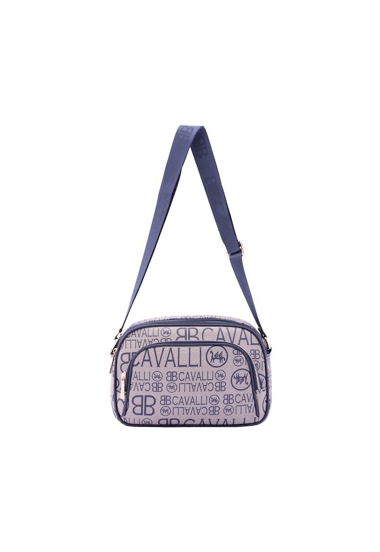 Geanta crossbody cu imprimeu - Albastru