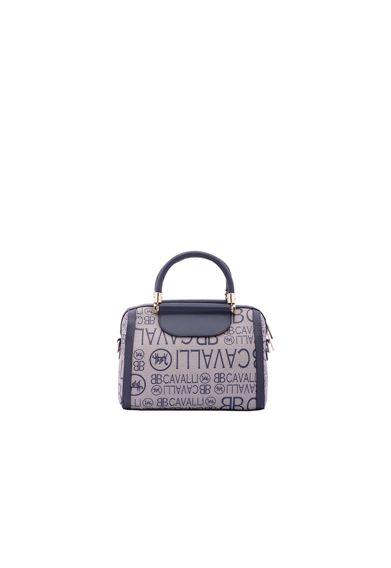 Geanta crossbody de piele ecologica cu model - Albastru