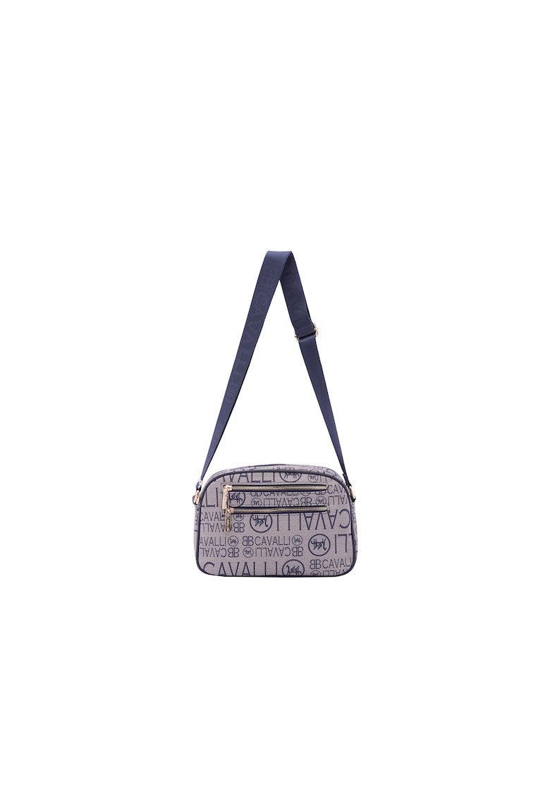 Geanta crossbody cu model - Albastru