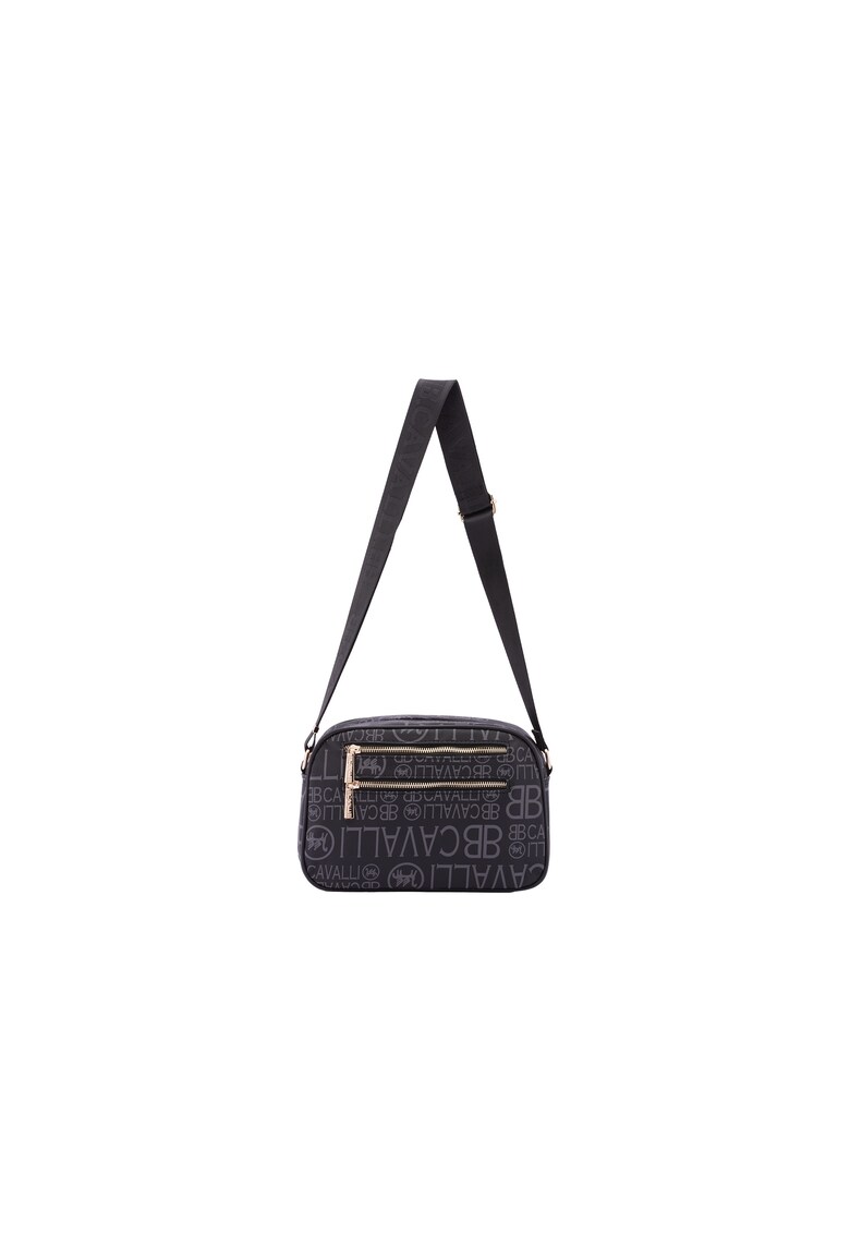 Geanta crossbody cu model - Negru