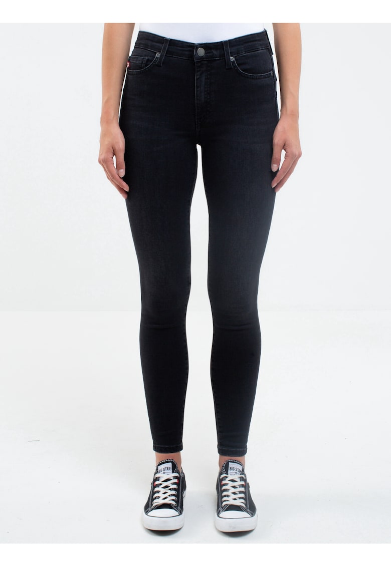 Blugi crop cu talie inalta si push-up Melinda 895