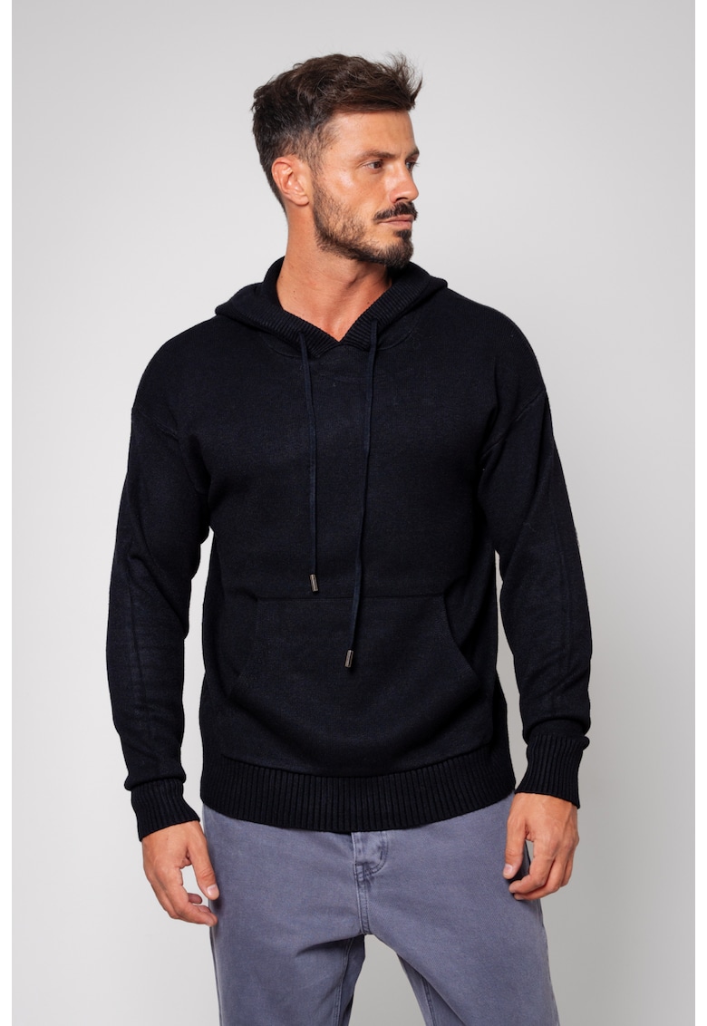 Pulover cu gluga Black II 14368 Pulover cu gluga Black II 14368