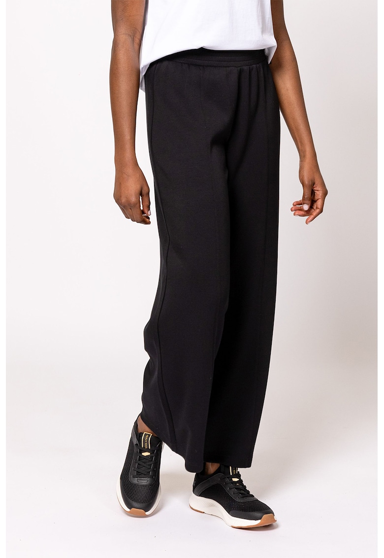 Pantaloni din amestec de modal cu croiala ampla