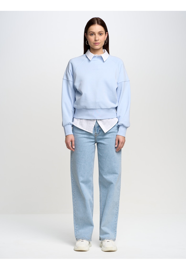 Bluzon Jean 400 cu maneci raglan