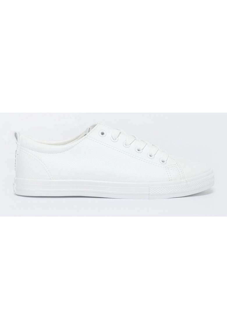 Pantofi sport din piele ecologica - Alb