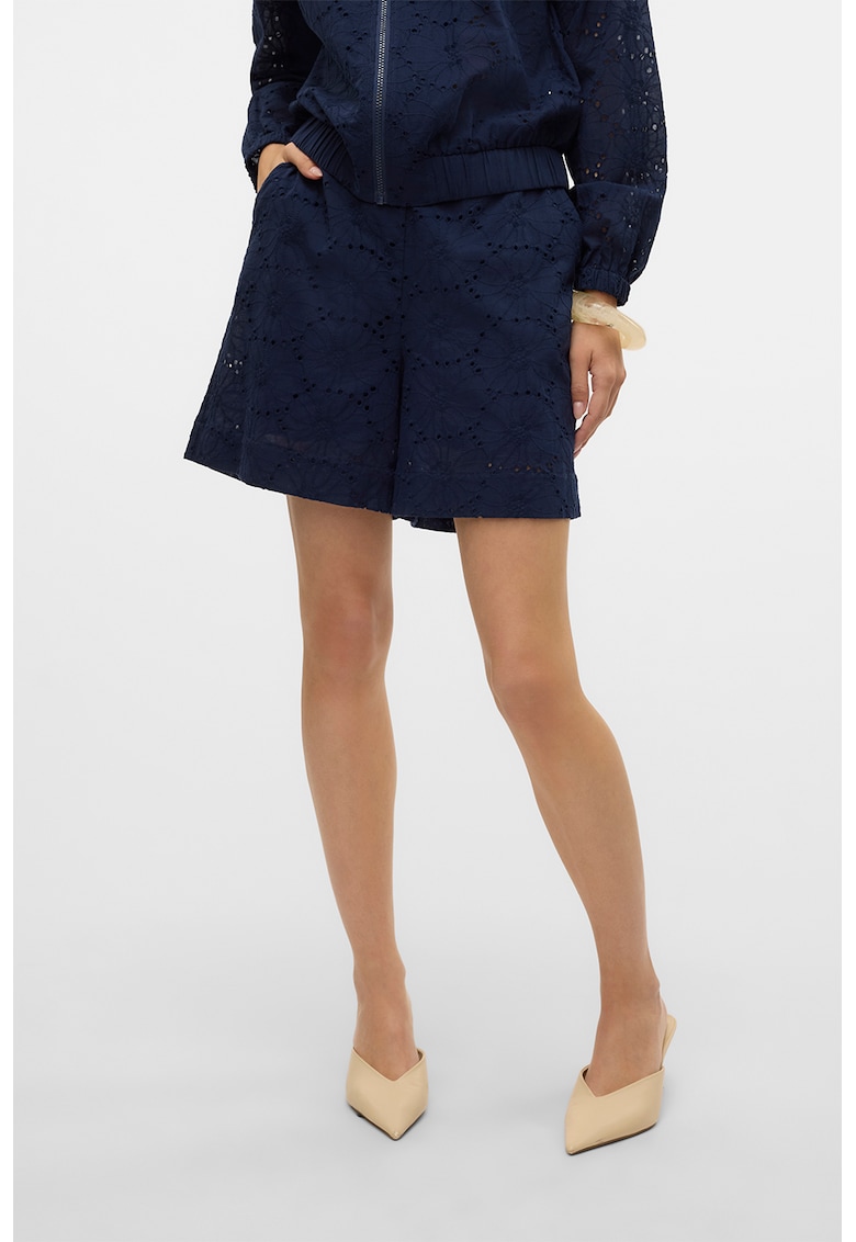 Pantaloni scurti de bumbac cu talie elastica