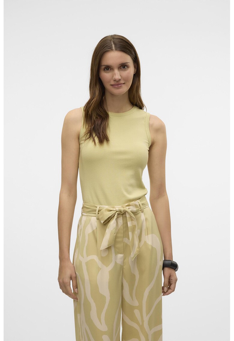 Top din amestec de lyocell - Verde pal