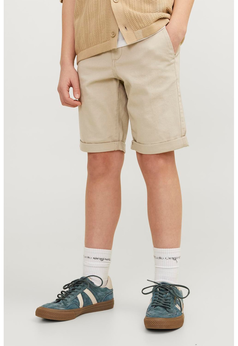 Pantaloni scurti cu buzunare oblice