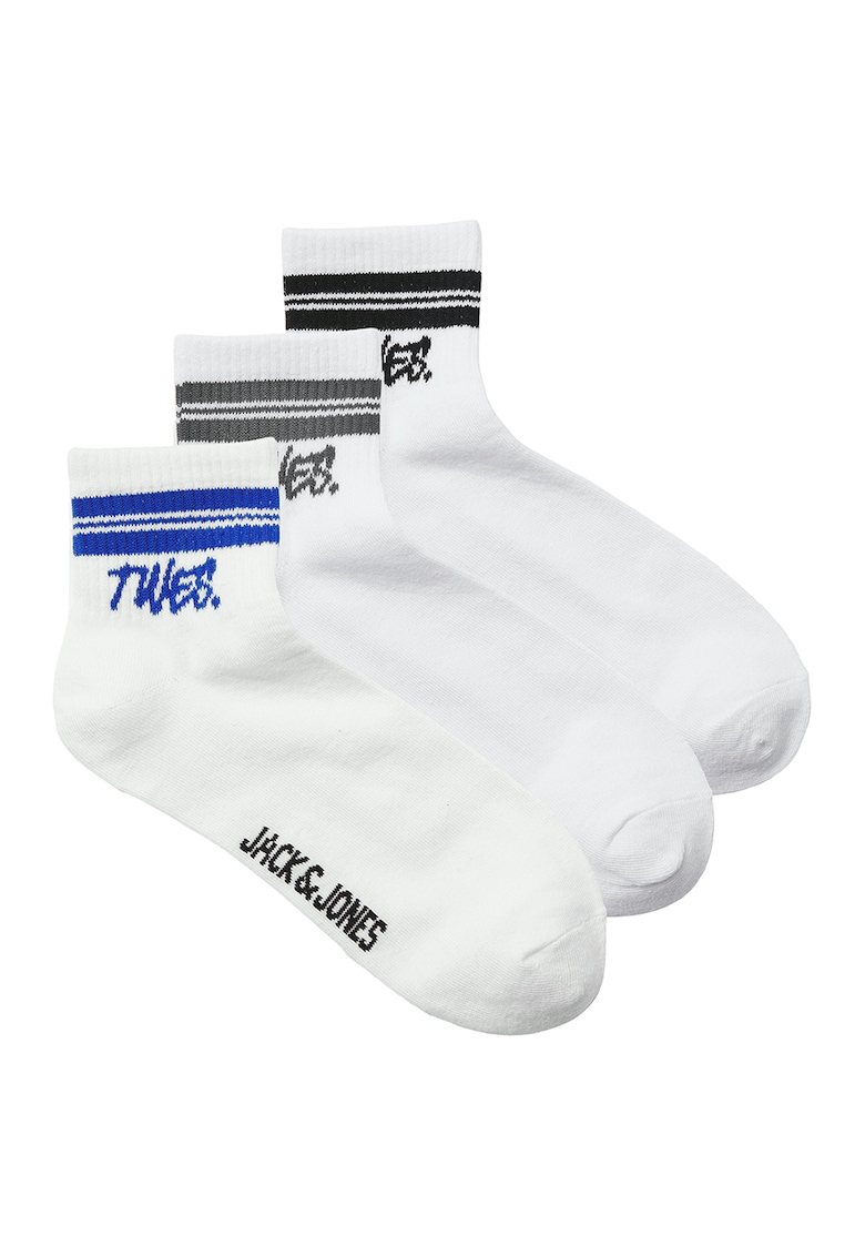 Set de sosete scurte din amestec de bumbac - 3 perechi