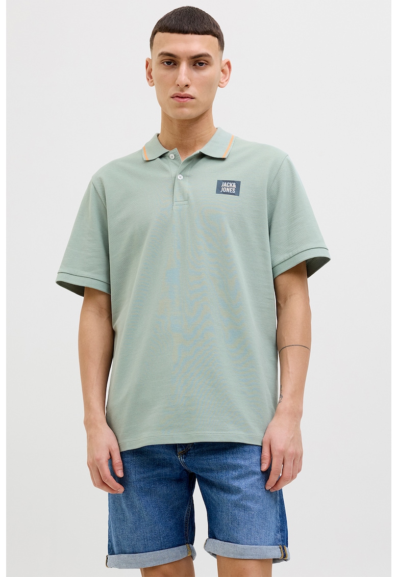 Tricou polo de bumbac cu logo