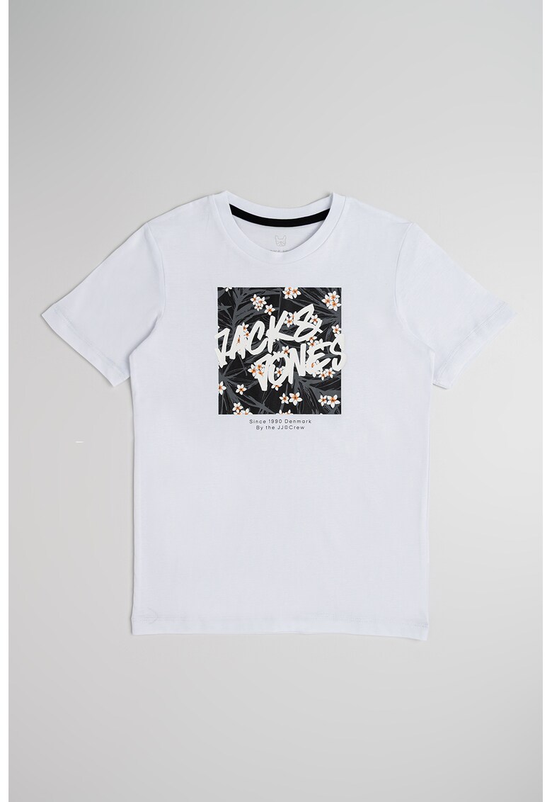 Tricou cu imprimeu logo - Negru/Gri/Alb optic