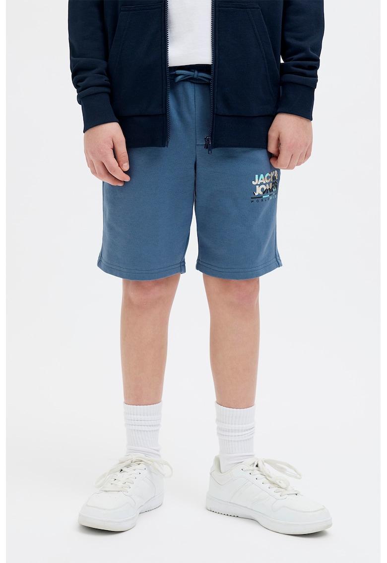 Pantaloni scurti cu talie medie si snur