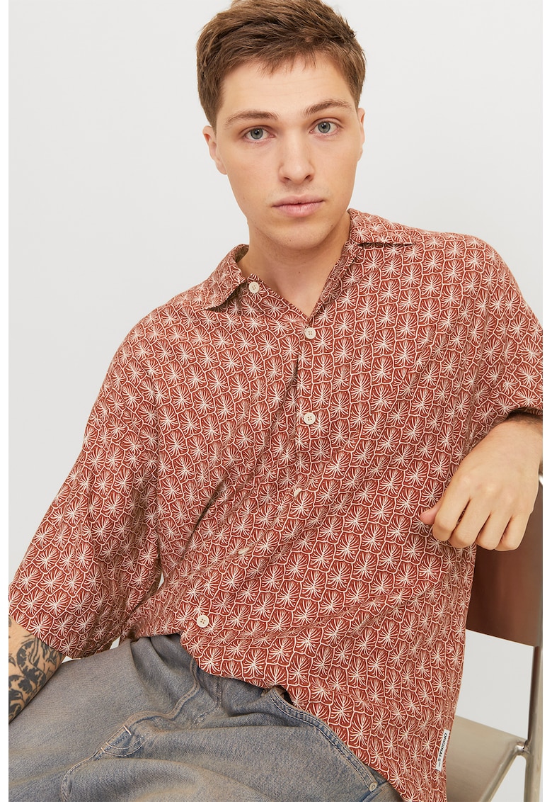 Camasa cu maneci scurte si model grafic