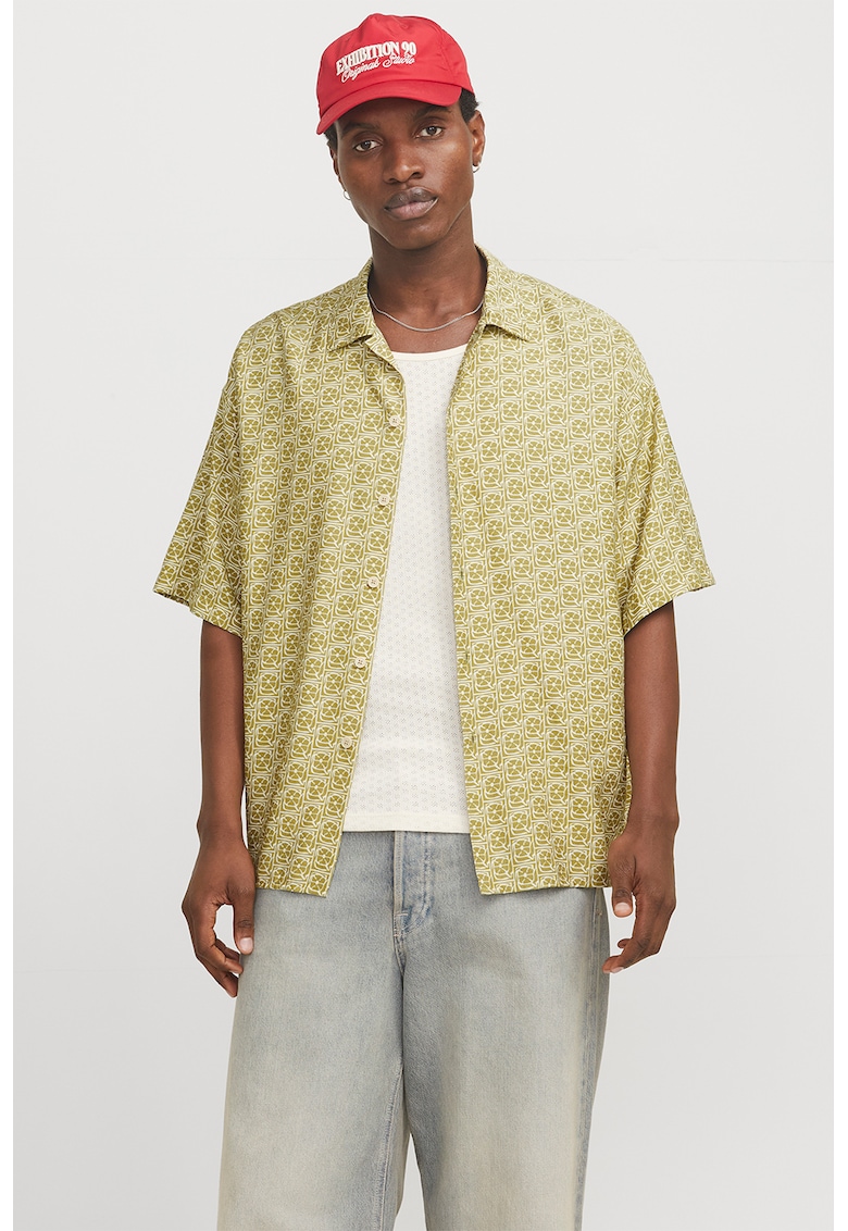 Camasa cu maneci scurte si model grafic