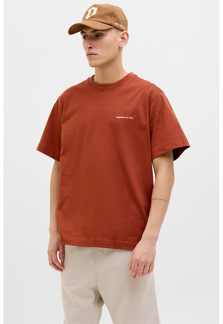 Tricou lejer cu imprimeu pe partea din spate