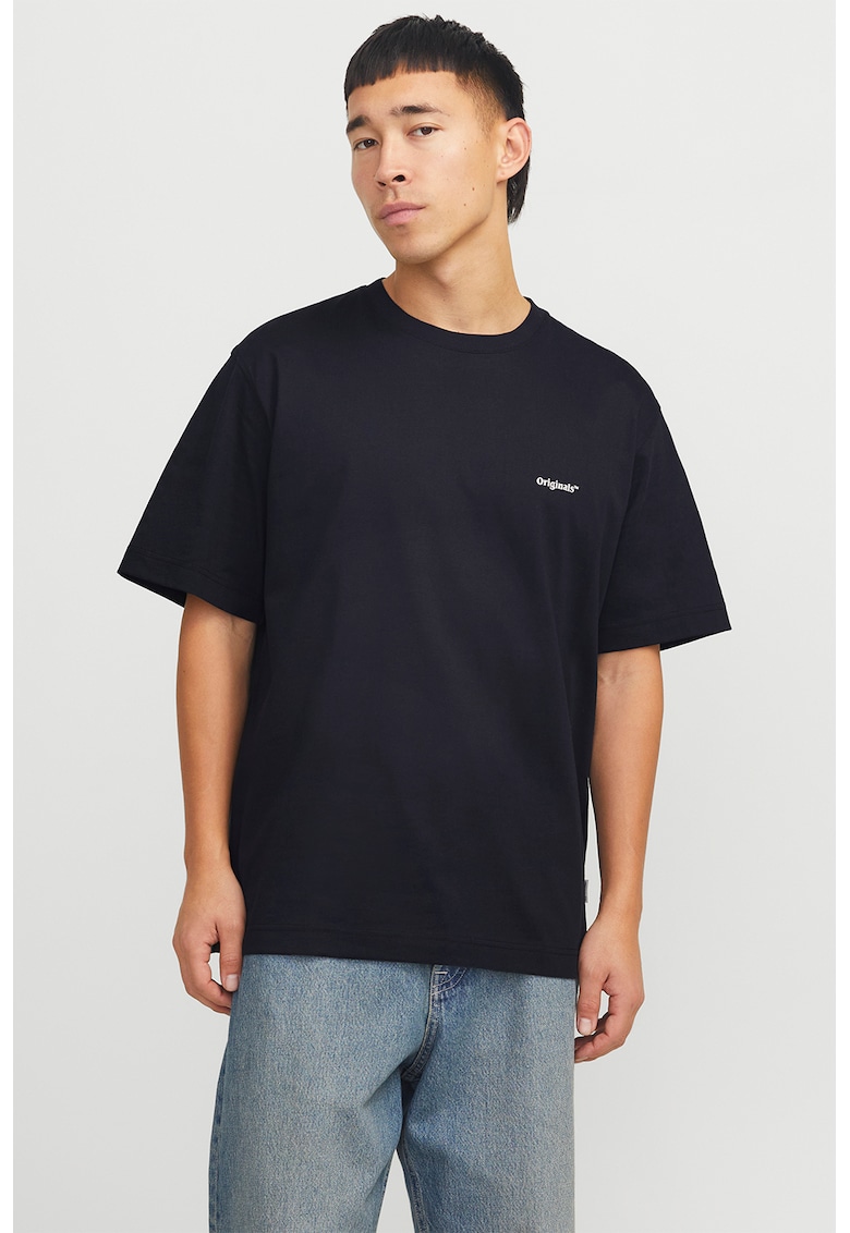 Tricou lejer cu imprimeu pe partea din spate