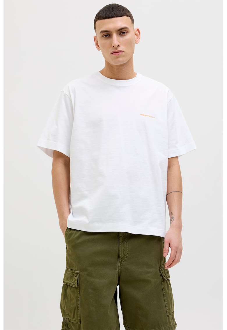 Tricou lejer cu imprimeu pe partea din spate