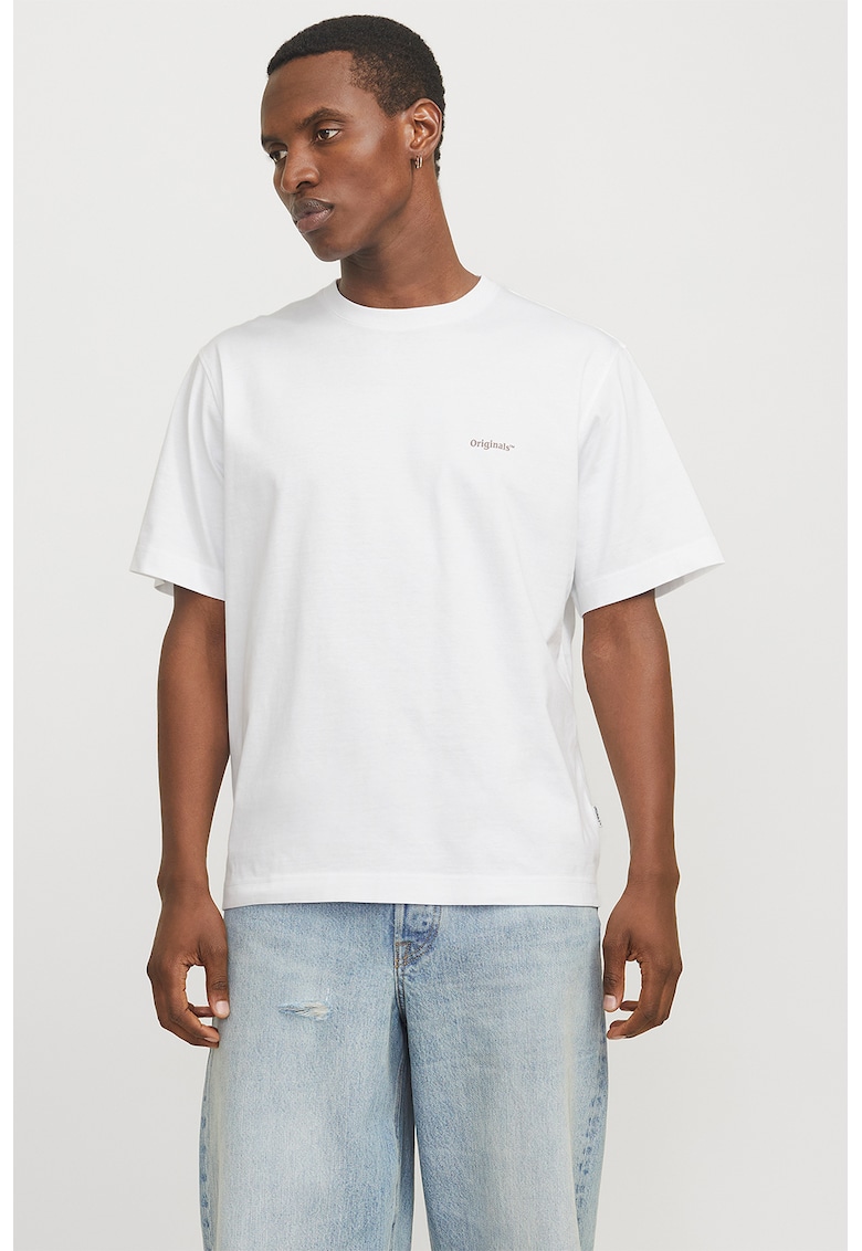 Tricou lejer cu imprimeu pe partea din spate